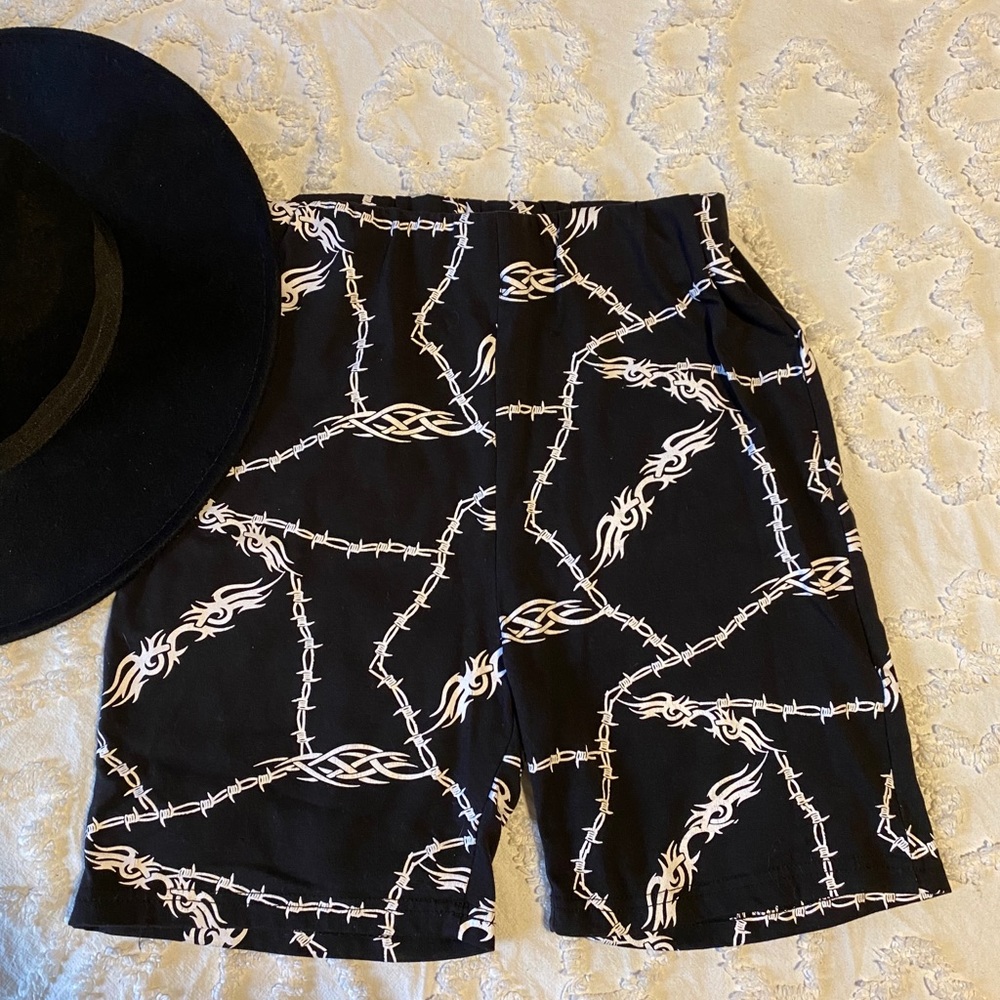 MISSGUIDED Thorn Biker Shorts